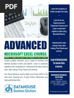 Advanced Excel Brochure PDF