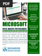 Basic Excel Brochure PDF