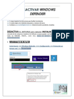 Desactivar Windows Defender