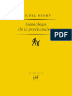 (Epimethee) Michel Henry - La Généalogie de La Psychanalyse - Le Commencement Perdu-Presses Universitaires de France - PUF (2003) PDF