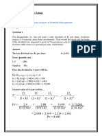 Stock price using two-stage dividend growth model