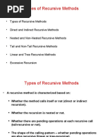 Types of Recursive Methods