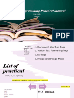 WEB Programming Practical Manual - P1