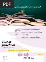 WEB Programming Practical Manual - P1