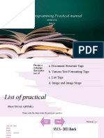 WEB Programming Practical Manual