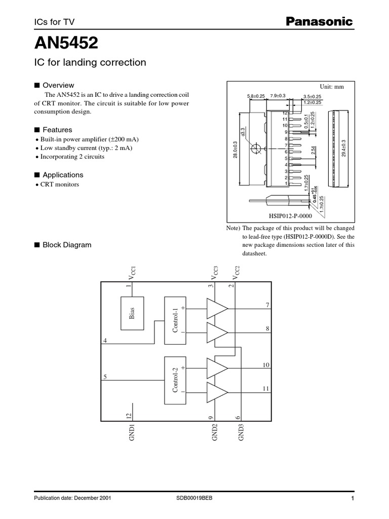 AN5452 | PDF | Power Supply | Direct Current