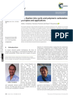 Green Chemistry: CO - Fixation Into Cyclic and Polymeric Carbonates: Principles and Applications