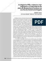 A Alegórica Mãe, Materno Mar Angolana e A Importância Da Obra de Boaventura Cardoso Na Escrita Da História de Angola