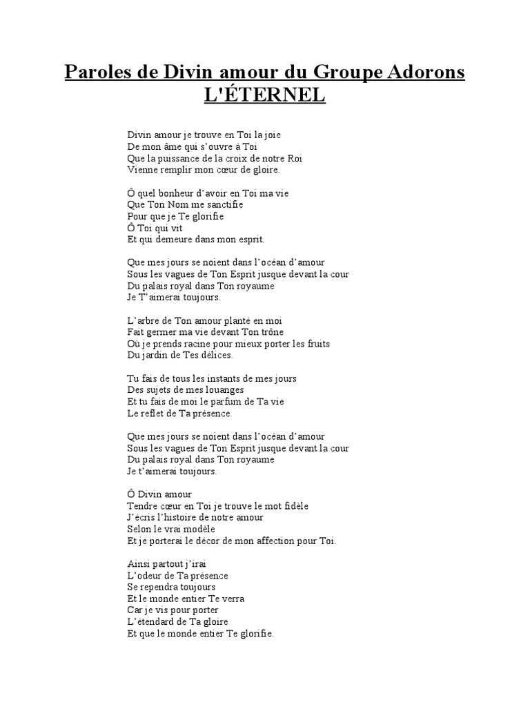 Paroles de 