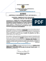 Tabio Decreto 30 de 2020 Aviso Auto - Avoca Conocimiento 2020-00698