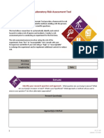 Laboratory Risk Assessment Tool: Procedure: Lab Group: Completed By: Date