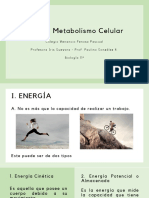 Bio 11 - Trimestre 1 - Tema 1 Metabolismo Celular PDF
