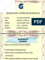 Literasi Bahasa (Tulisan Mekanis)