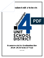 Champaign Unit 4 School District Reopening Framework
