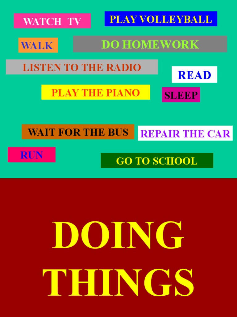 Daily Activities and Actions Guide | PDF