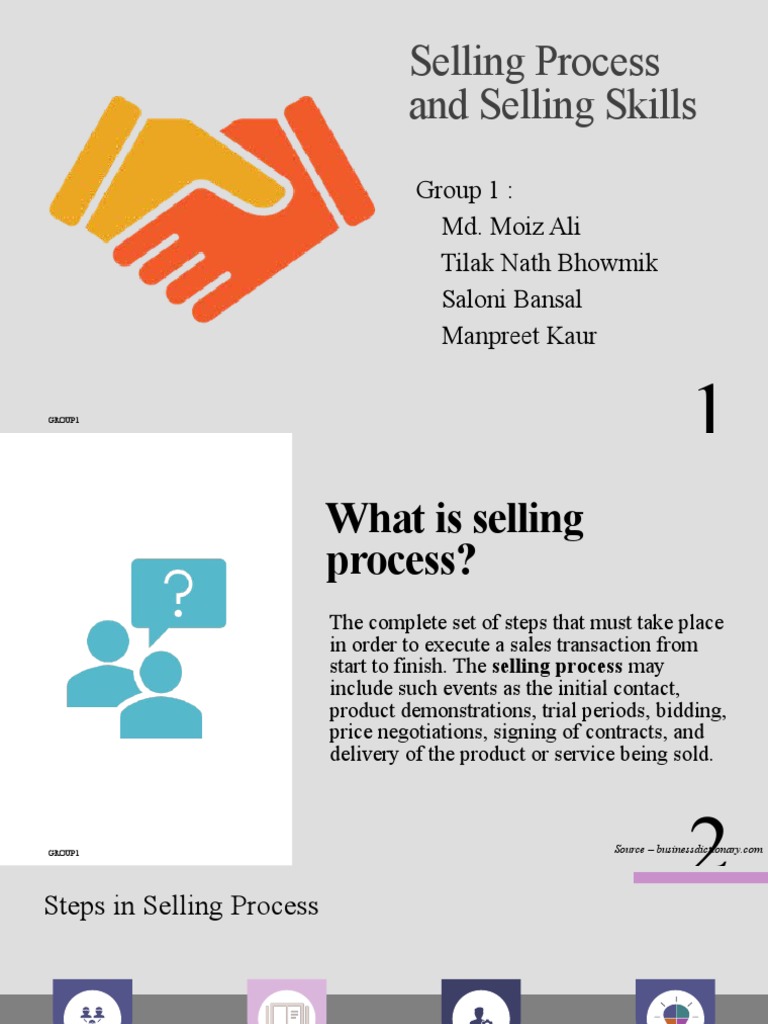 Selling Process and Skills Overview | PDF | Sales | Revenue