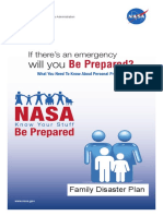 NASA Be Prepared Family Disaster Plan PDF
