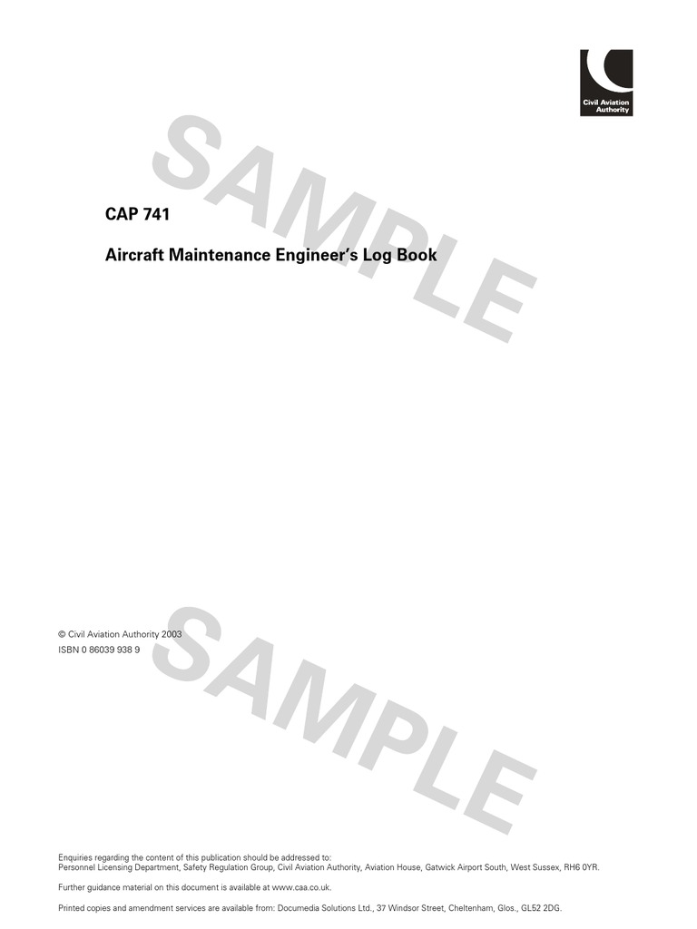 CAP741 - Log Book | PDF | Rivet | Electrical Connector
