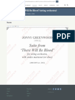 Suite from 'There Will Be Blood' (string orchestra) | Faber Music