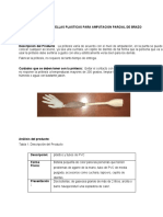 Prótesis de botellas plásticas para amputación parcial de brazo