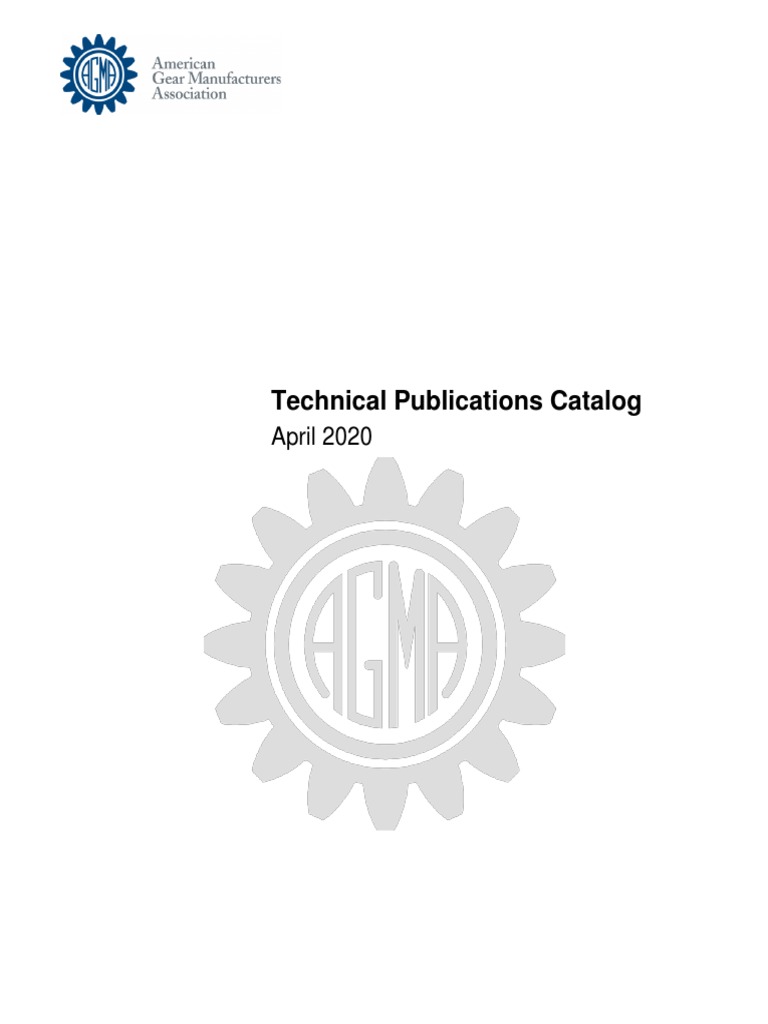 Technical Publications Catalog: April 2020 | PDF | Gear | Mechanical ...
