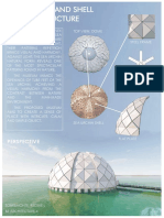 Space Frame and Shell Museum Structure: Perspective