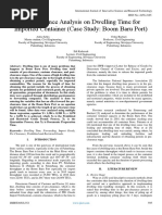 Pre Clearance Analysis On Dwelling Time For Imported Container (Case Study Boom Baru Port)