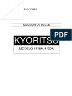 Kyoritsu 4118a Medidor de Bucle PDF