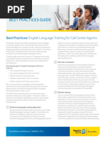 Best Practices: English Language Training For Call Center Agents