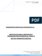 Protocolos COVID transporte especial