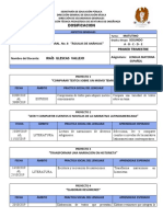 Dosificación Español 2° 2019