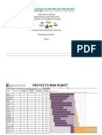 Diagrama de Gantt Proyecto Mini Robot PDF