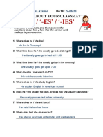 Worksheet Simple Present-Kevin Villacis