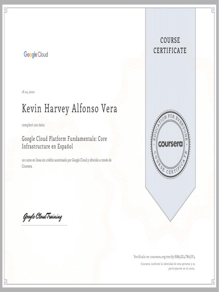 Coursera Google Cloud Platform Fundamentals Core Infrastructure | PDF ...