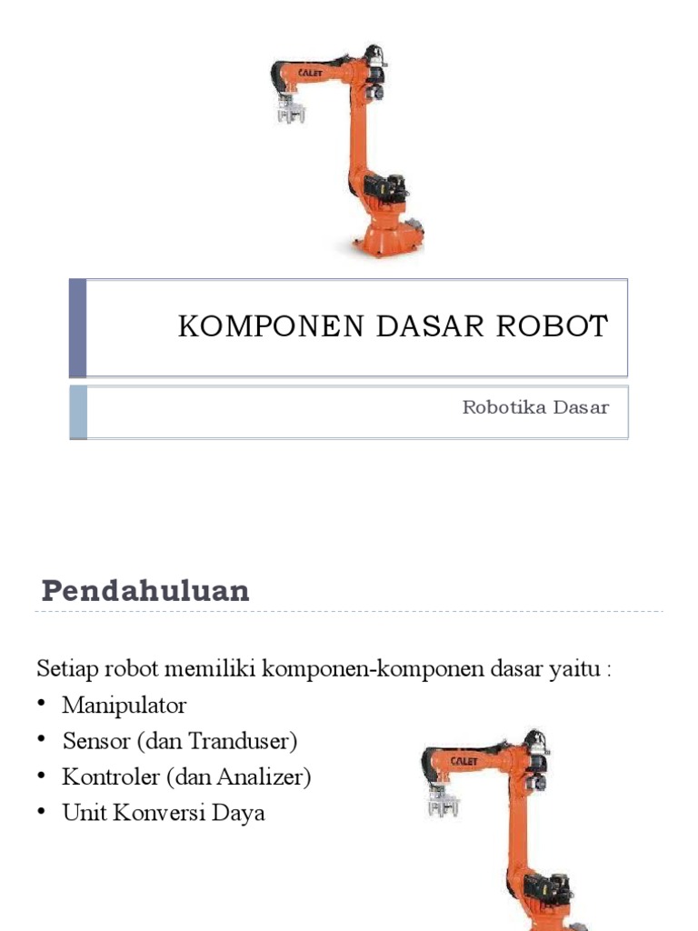 Komponen Dasar Robotika dan Manipulator | PDF | Sains & Matematika