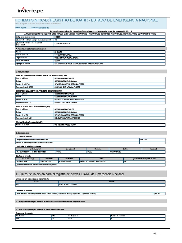 Funciones de Unidades de Inversión | PDF | Economias | Gobierno