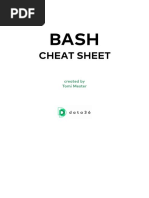 Bash Cheat Sheet by Tomi Mester