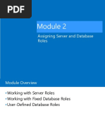 Assigning Server and Database Roles