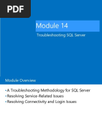 Troubleshooting SQL Server