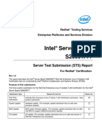 Intel Server Board S2600WTT: Server Test Submission (STS) Report
