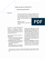 Cómo Se Hace Un Ensayo - Claudia Agudelo