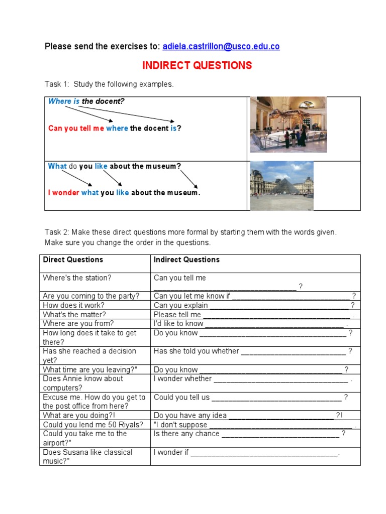 Indirect Questions and Relative Clauses | PDF