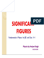 Significant Figures Figures: Fundamentals of Physics For JEE and Class X+1