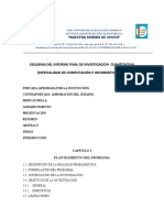 Esquema Del Informe Final de Investigacion Cuantitativa