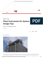 Plant Instrument Air System - Useful Design Tips - Power Engineering