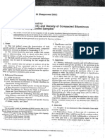 001-ASTM D 1188 (2002 Reapproved) TEST METHOD FOR BULK SPECIFIC GRAVITY AND DENSITY OF COMPACTED BITUMINOUS MIXTURES USING COATED SAMPLES