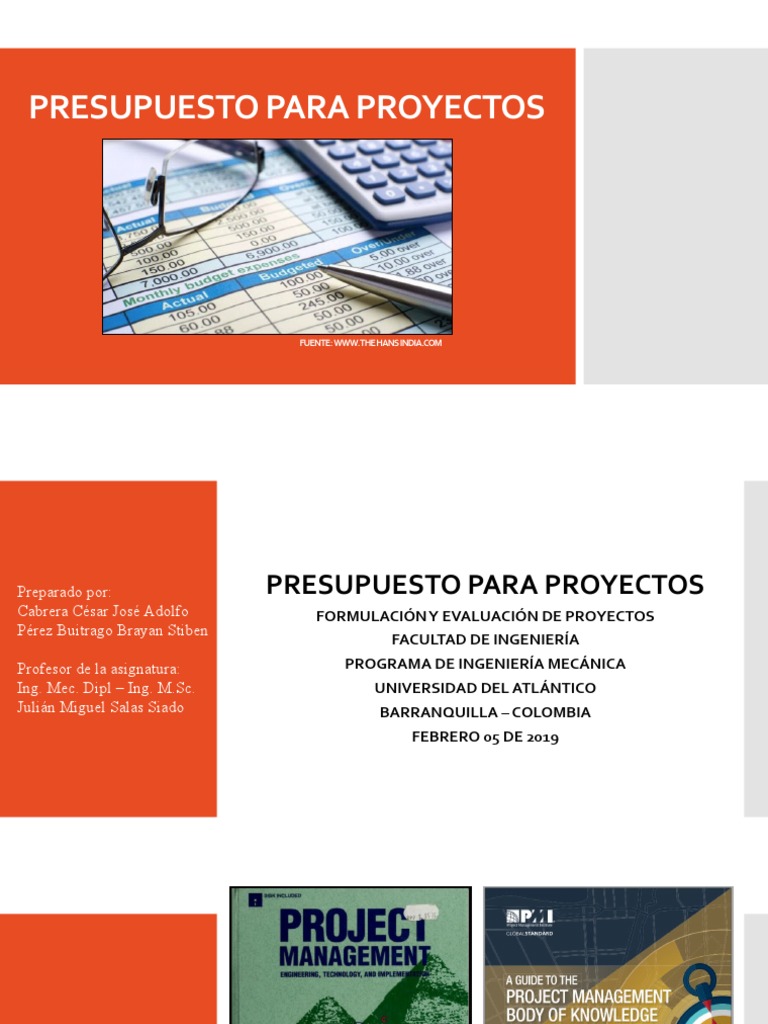 Presupuesto para Proyectos | PDF | Gestión de proyectos | Presupuesto