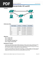 Lab 2 Configure Extended VLANs, VTP and DTP