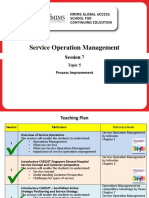 Service Operation Management: Session 7