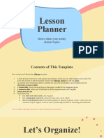 Weekly Lesson Planner by Slidesgo